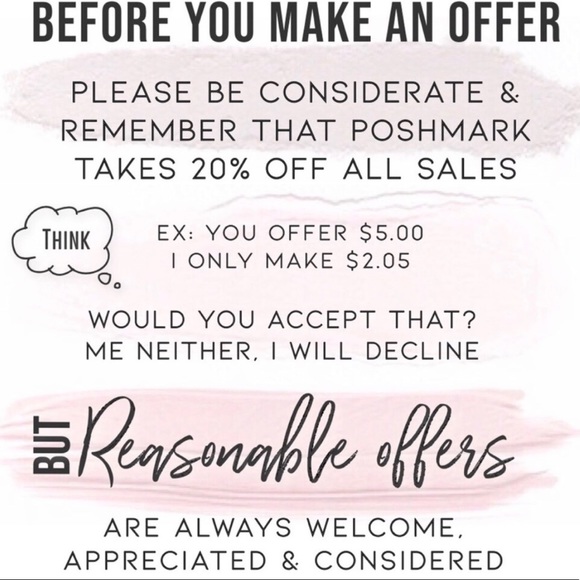 Thank you for your reasonable offer.